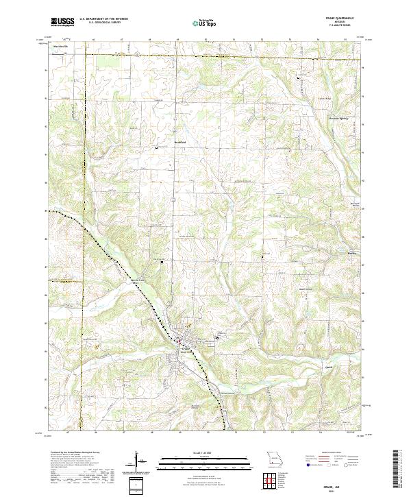 USGS Topographic Map – Crane