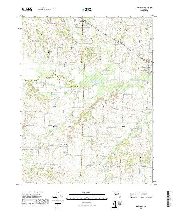 USGS Topographic Map – Creighton
