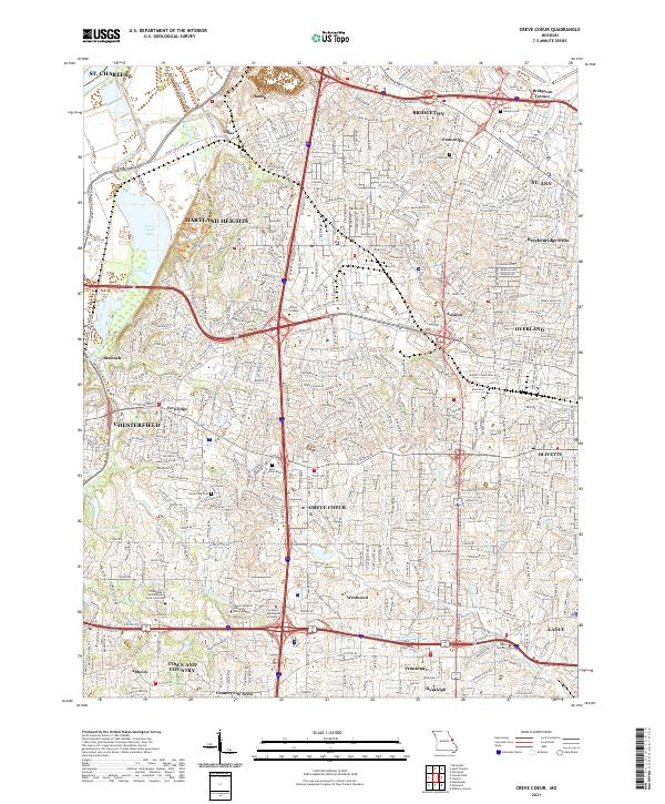 USGS Topographic Map – Creve Coeur