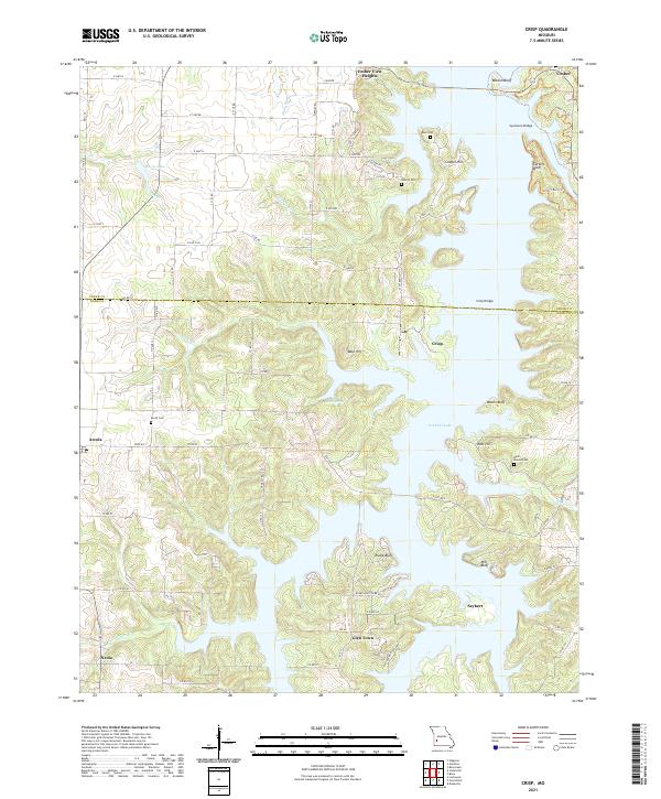 USGS Topographic Map – Crisp