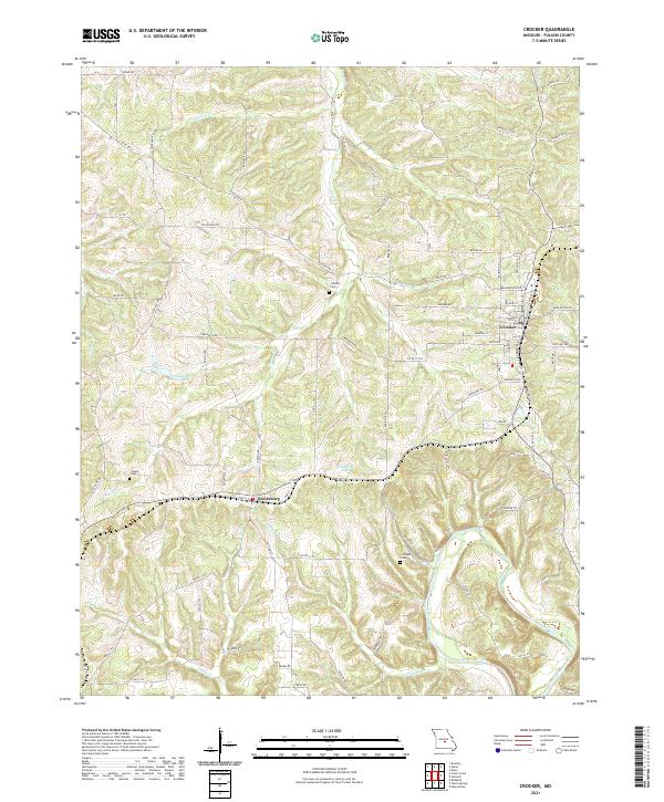 USGS Topographic Map – Crocker