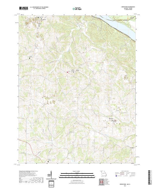 USGS Topographic Map – Crosstown