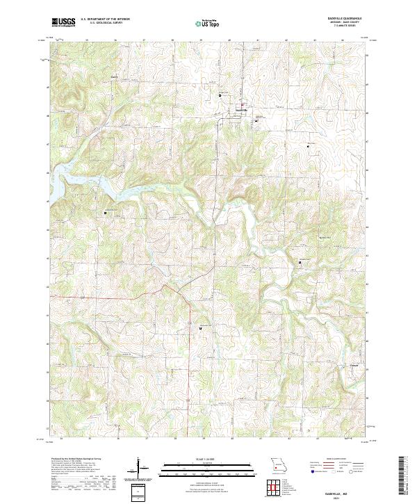 USGS Topographic Map – Dadeville