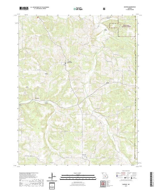 USGS Topographic Map – Dawson