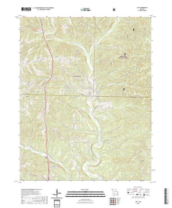 USGS Topographic Map – Day
