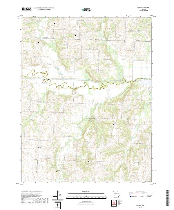 USGS Topographic Map – Dayton