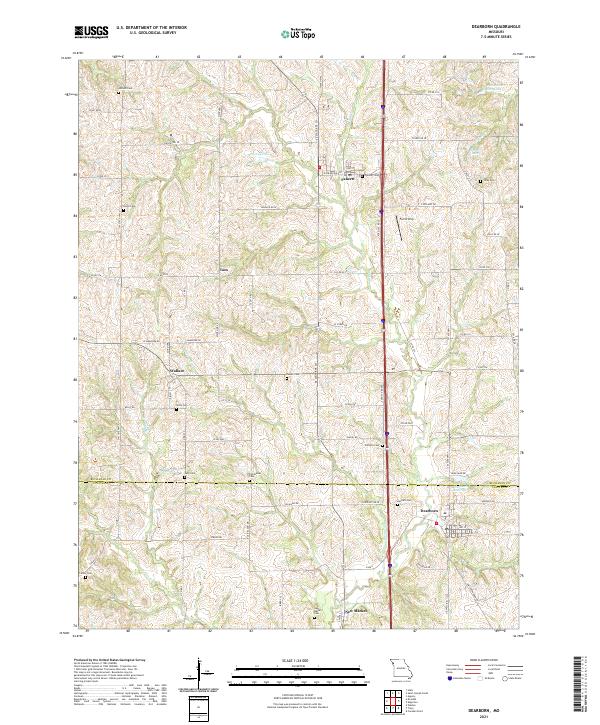 USGS Topographic Map – Dearborn