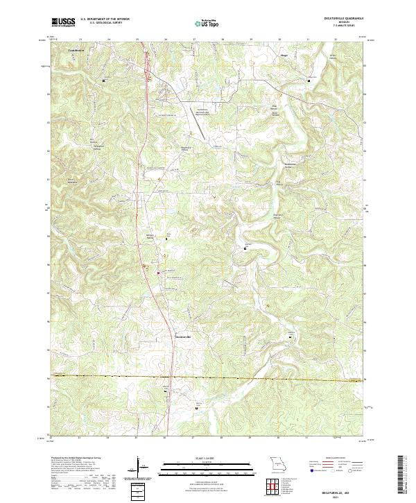 USGS Topographic Map – Decaturville