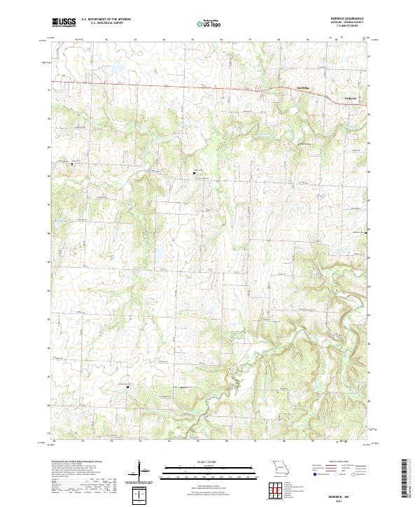 USGS Topographic Map – Dederick