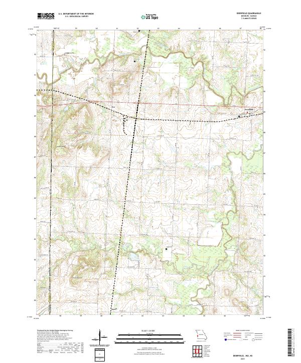 USGS Topographic Map – Deerfield