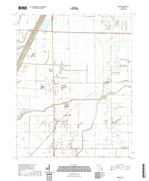 USGS Topographic Map – Deering