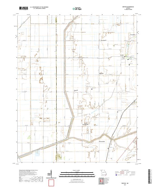 USGS Topographic Map – Denton