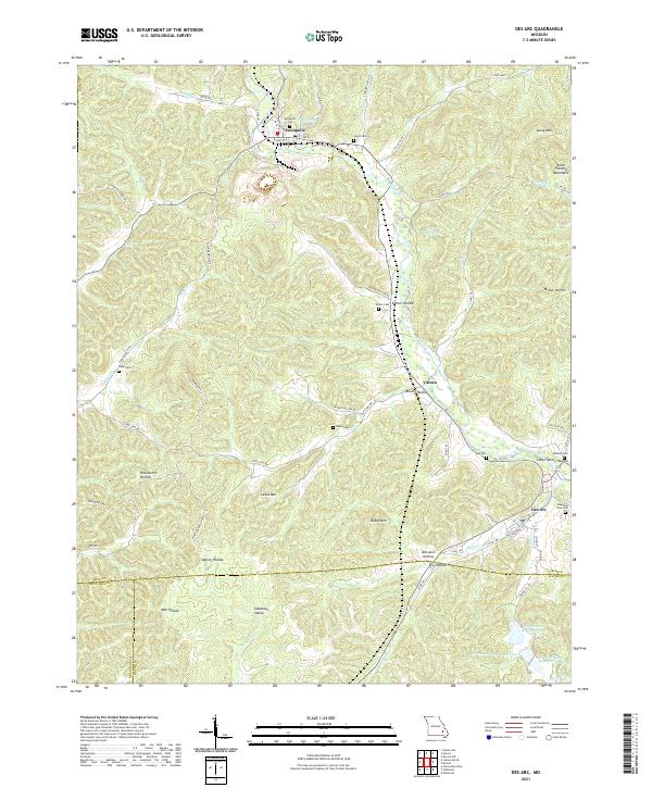 USGS Topographic Map – Des Arc