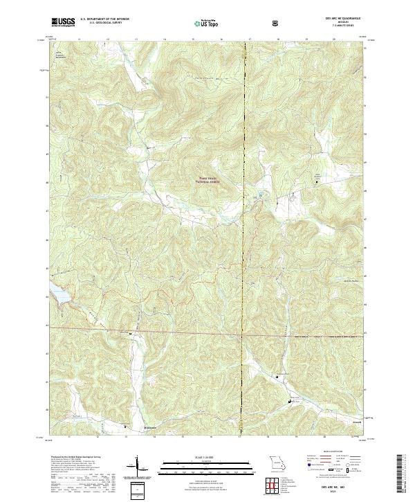 USGS Topographic Map – Des Arc NE