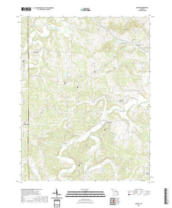USGS Topographic Map – Dissen
