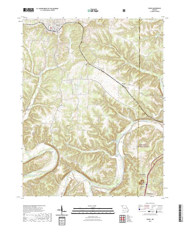 USGS Topographic Map – Dixon