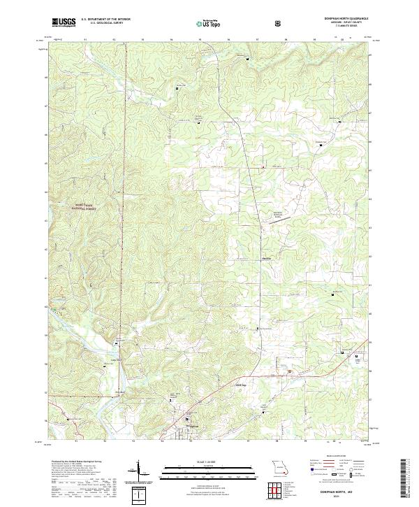 USGS Topographic Map – Doniphan North