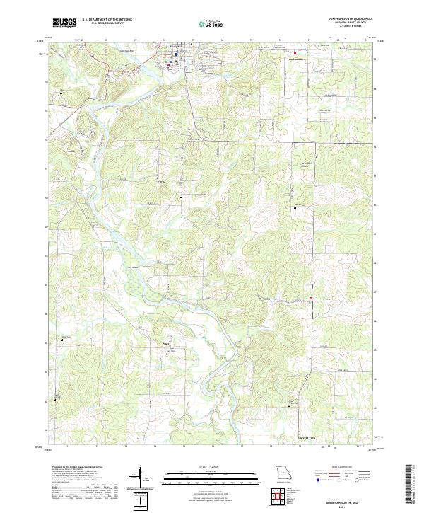 USGS Topographic Map – Doniphan South