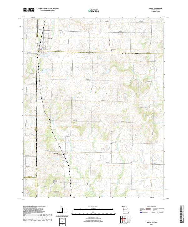 USGS Topographic Map – Drexel