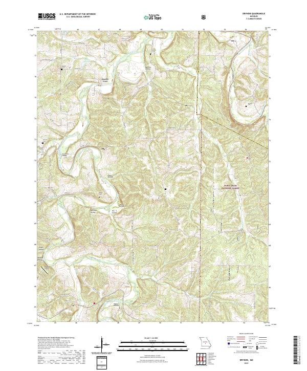 USGS Topographic Map – Drynob