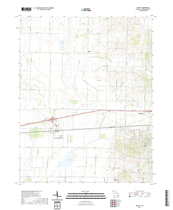 USGS Topographic Map – Dudley