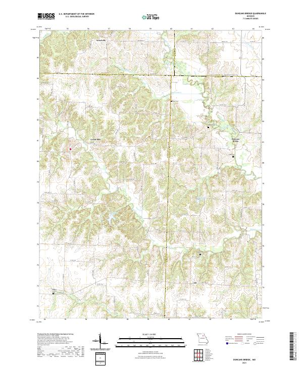 USGS Topographic Map – Duncans Bridge