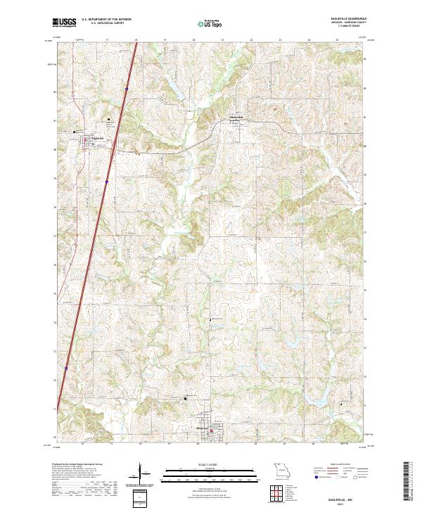 USGS Topographic Map – Eagleville
