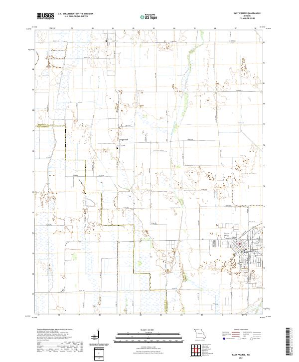USGS Topographic Map – East Prairie