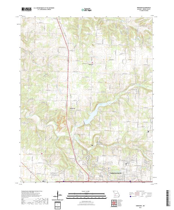 USGS Topographic Map – Ebenezer