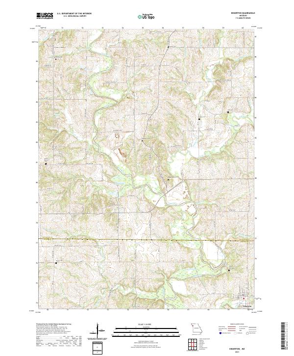 USGS Topographic Map – Edgerton