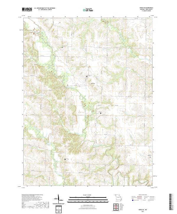 USGS Topographic Map – Edina SE