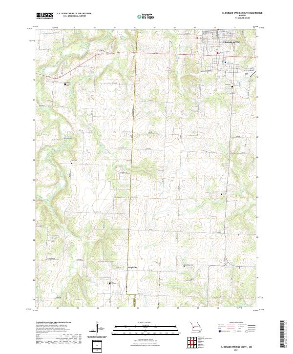 USGS Topographic Map – El Dorado Springs South