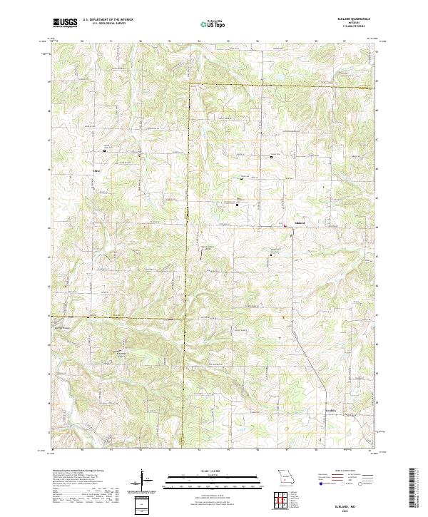 USGS Topographic Map – Elkland