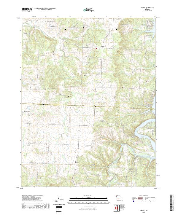 USGS Topographic Map – Elkton