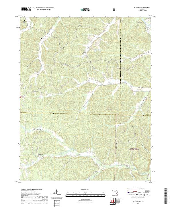 USGS Topographic Map – Ellington SE