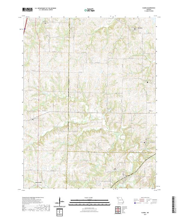 USGS Topographic Map – Elmira