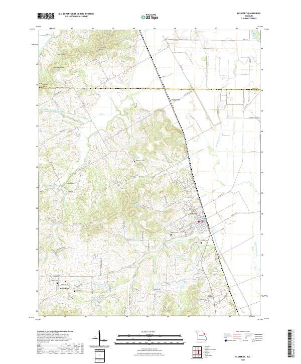 USGS Topographic Map – Elsberry