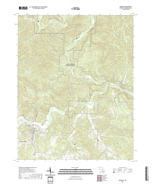 USGS Topographic Map – Eminence