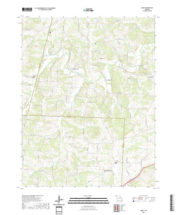 USGS Topographic Map – Enon