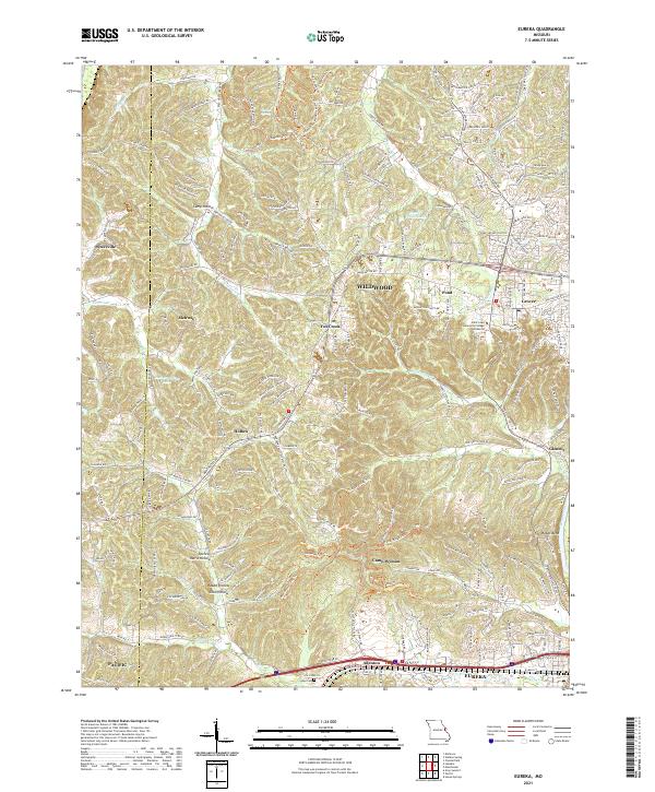 USGS Topographic Map – Eureka