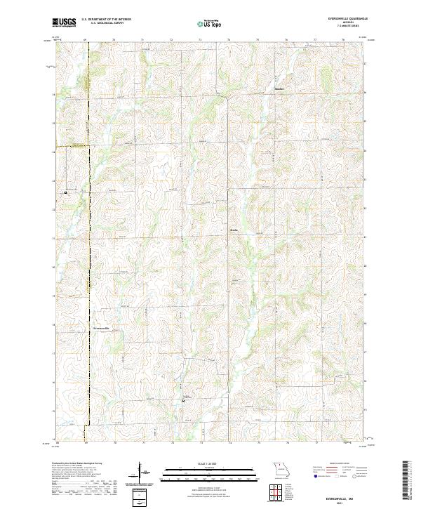 USGS Topographic Map – Eversonville