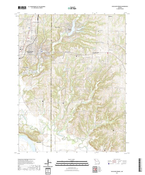 USGS Topographic Map – Excelsior Springs