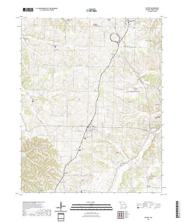 USGS Topographic Map – Exeter