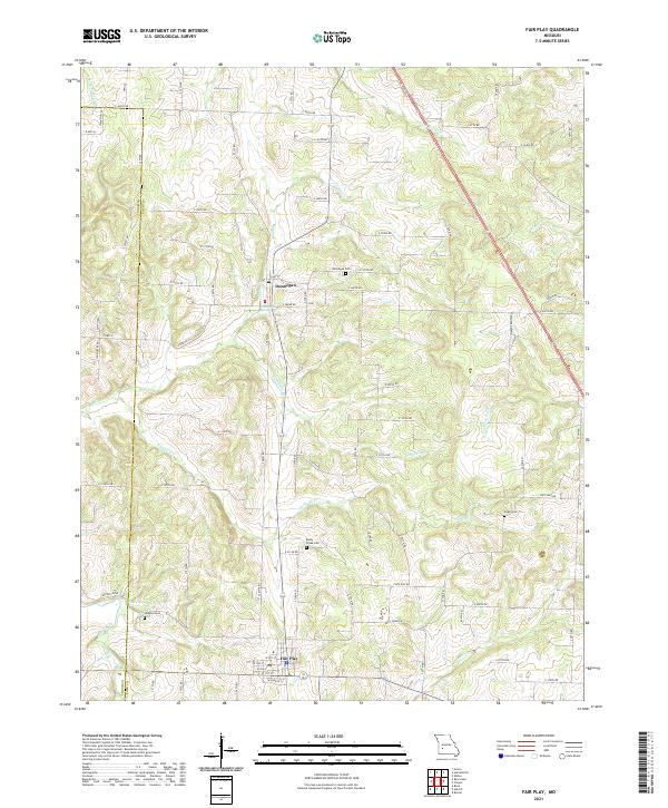 USGS Topographic Map – Fair Play