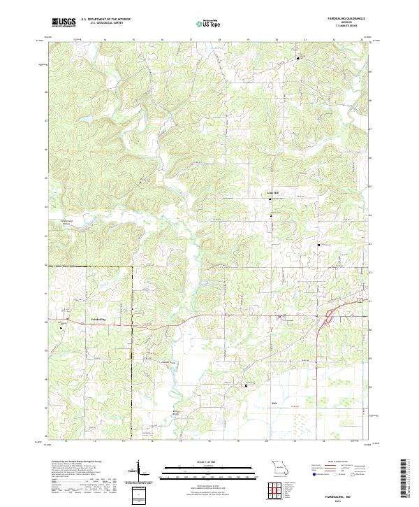 USGS Topographic Map – Fairdealing