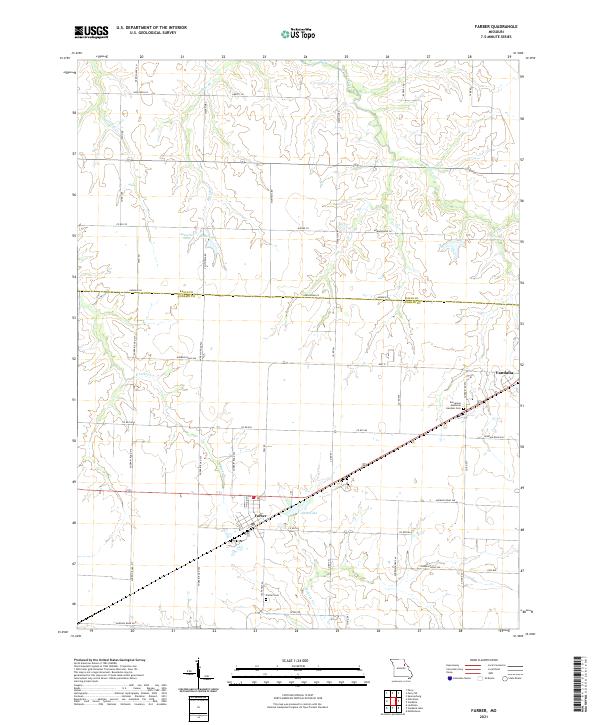 USGS Topographic Map – Farber