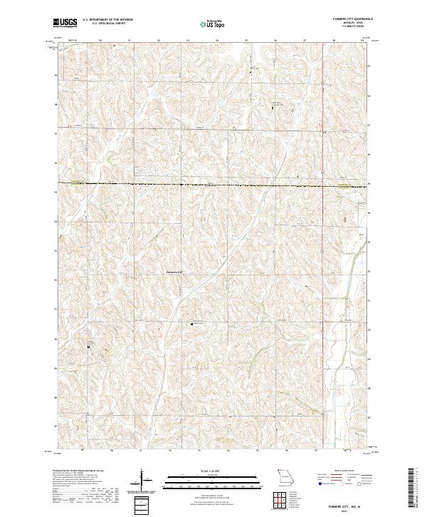 USGS Topographic Map – Farmers City