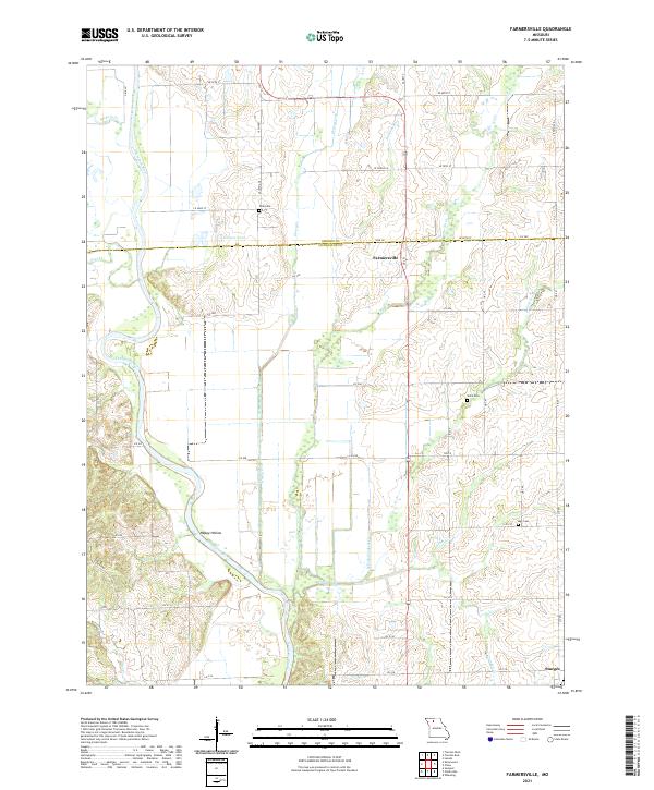 USGS Topographic Map – Farmersville