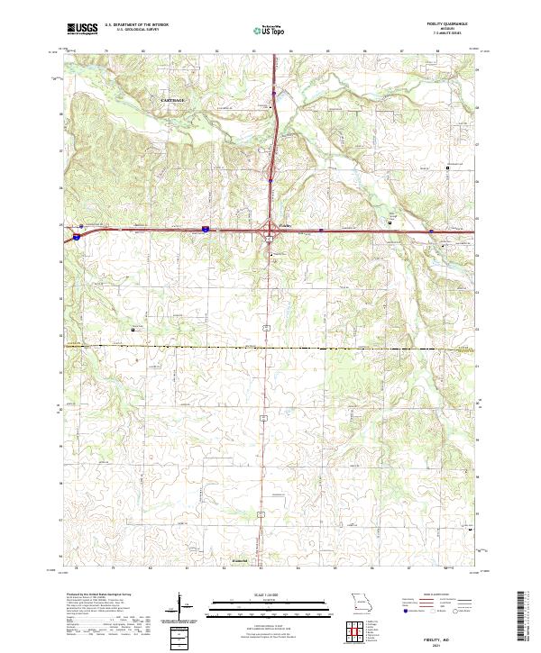 USGS Topographic Map – Fidelity