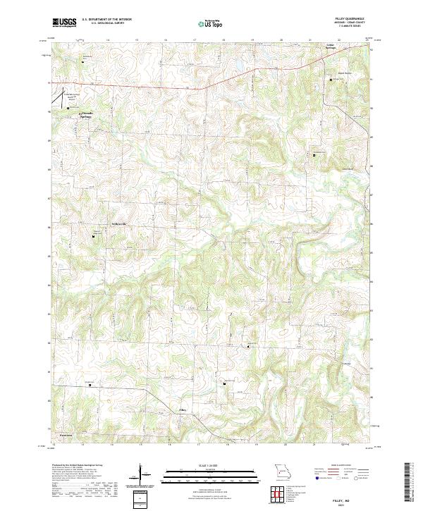 USGS Topographic Map – Filley